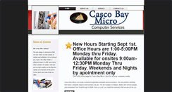 Desktop Screenshot of cascobaymicro.com